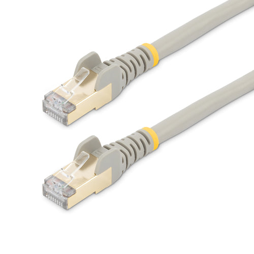 StarTech.com 35ft CAT6a Ethernet Cable - 10 Gigabit Shielded Snagless RJ45 100W PoE Patch Cord - 10GbE STP Network Cable w/Strain Relief - Gray Individually Tested/Wiring is UL Certified/TIA