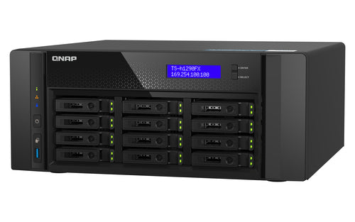 QNAP TS-h1290FX NAS Tower EPYC 7302P 256 GB DDR4 0 TB QuTS hero Black