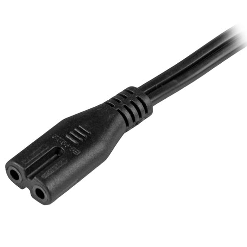 StarTech.com 6ft (2m) Laptop Power Cord, NEMA 1-15P to C7, 10A 125V, 18AWG, Laptop Replacement Cord, Printer Power Cable, Laptop Charger Cord, Laptop Power Brick Cord - UL Listed