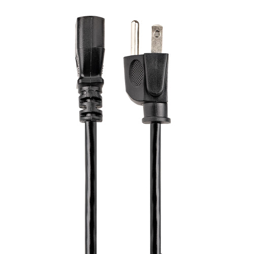 StarTech.com 12ft (3.6m) Computer Power Cord, NEMA 5-15P to C13, 10A 125V, 18AWG, Black Replacement AC Power Cord, Printer Power Cord, PC Power Supply Cable, Monitor Power Cable - UL Listed