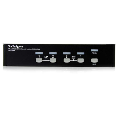 StarTech.com 4 Port DVI USB KVM Switch with Audio and USB 2.0 Hub