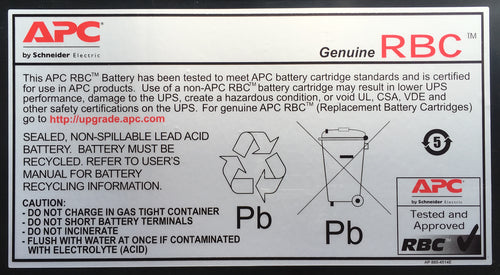 APC Battery Replacement Cartridge APCRBC140 (RBC44 successor) (OEM)