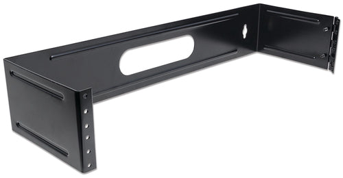 Intellinet 19" Hinged Wall Bracket, 2U, Black