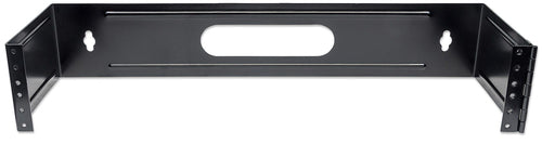 Intellinet 19" Hinged Wall Bracket, 2U, Black