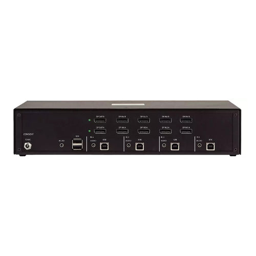 StarTech.com Secure 4-Port Dual-Monitor KVM Switch, DisplayPort, 4K 30Hz, NIAP 4.0 Desktop KVM, Metal Housing, Made in the USA