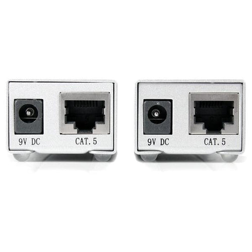 StarTech.com RS232 Serial over Cat5 Extender, 1 km (3300 ft) Range, Plug & Play, No Software, DB9 Serial Extension - TAA