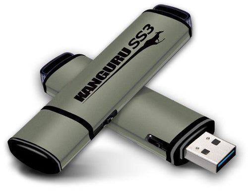 iStorage Kanguru SS3™ SuperSpeed USB3.0 16GB |Secure Flash Drive| Physical Write Protect Switch | Windows “Ready Boost” compatible | Simple Driverless Setup | Plug and Play