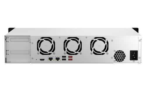 QNAP TS-864EU-8G NAS/storage server Rack (2U) Intel® Celeron® 8 GB DDR4 0 TB QNAP Turbo System Black