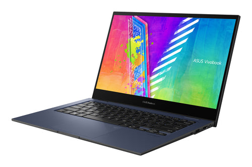 ASUS Vivobook Go 14 Flip J1400KA-DS04T Intel® Celeron® N N4500 Hybrid (2-in-1) 35.6 cm (14") Touchscreen Full HD 4 GB DDR4-SDRAM 128 GB eMMC Wi-Fi 5 (802.11ac) Windows 11 Home in S mode Blue