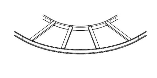 Middle Atlantic Products 90 degree Horizontal Bend 12"