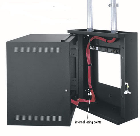 Middle Atlantic Products EWR Series Sectional Wall Mount Rack 22" 16U Wall mounted rack Black