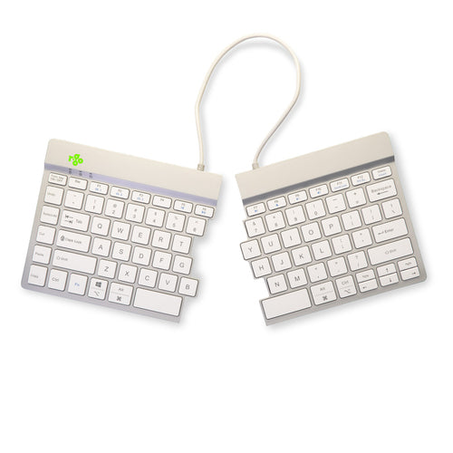 R-Go Tools Ergonomic keyboard R-Go Split Break with break software, ergonomic split keyboard, QWERTY (US), Bluetooth, white