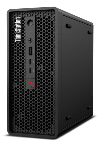 Lenovo ThinkStation P3 Ultra SFF Intel® Core™ i5 i5-14600K 32 GB DDR5-SDRAM 1 TB SSD NVIDIA T1000 Windows 11 Pro Mini Tower Workstation Black