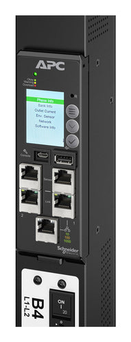 APC NetShelter Rack PDU Advanced Gen 2, Metered Outlet, 3Phase, 22.1kW 400V 32A or 17.3kW 415V 30A, 530P6, 48 Outlet