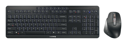 CHERRY Stream desktop ultimate keyboard Mouse included Home/Office USB + RF Wireless + Bluetooth QWERTY English Black