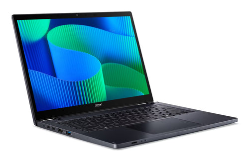 Acer TravelMate TMP414RN-54-57U5 Intel Core Ultra 5 125U Hybrid (2-in-1) 35.6 cm (14") Touchscreen WUXGA 16 GB DDR5-SDRAM 512 GB SSD Wi-Fi 6 (802.11ax) Windows 11 Pro Blue