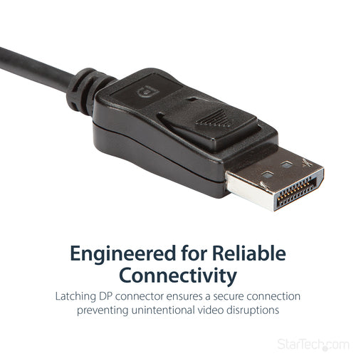 StarTech.com DisplayPort to DVI Dual Link Active Adapter - DisplayPort to DVI-D Adapter Video Converter 2560x1600 60Hz - DP 1.2 to DVI Monitor - USB Powered - Latching DP Connector