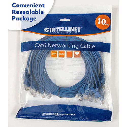 Intellinet 742658 networking cable Blue 6 m Cat6 U/UTP (UTP)