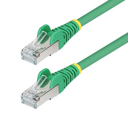 StarTech.com 6in Green CAT6a Ethernet Cable, Snagless RJ45, 10GbE, 100W PoE++, S/FTP, LSZH, 27AWG Pure Bare Copper Wire, 500MHz, Shielded Network Patch Cord w/Strain Reliefs, Individually Tested/ETL Verified