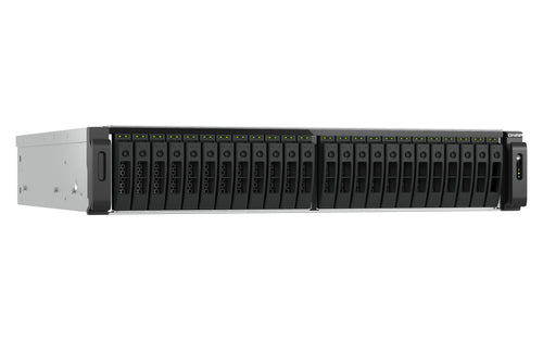 QNAP TS-H3077AFU-R5-32G NAS/storage server Rack (2U) AMD Ryzen™ 5 32 GB DDR5 0 TB QuTS hero Black, Metallic