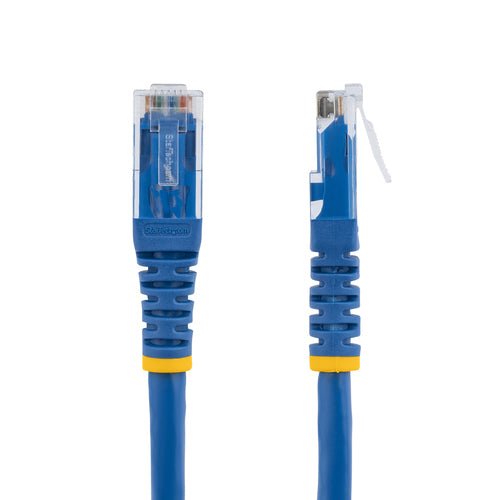 StarTech.com 50ft CAT6 Ethernet Cable - Blue CAT 6 Gigabit Ethernet Wire -250MHz 100W PoE RJ45 UTP Molded Network/Patch Cord w/Strain Relief/ Individually Tested