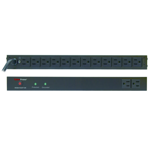 CyberPower RKBS15S2F12R surge protector Black 14 AC outlet(s) 120 V 4.57 m