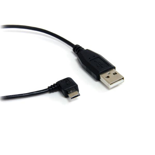 StarTech.com 3 ft Micro USB Cable - A to Right Angle Micro B