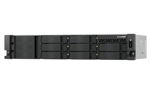 QNAP TS-855EU-RP-8G-US NAS/storage server Rack (2U) Intel Atom® C5125 8 GB DDR4 0 TB QuTS hero Black