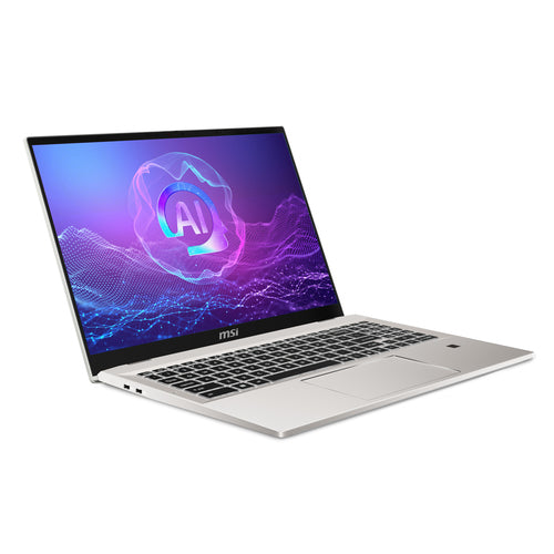 MSI Prestige A16 AI+ A3HMG-019US AMD Ryzen AI 9 365 Laptop 40.6 cm (16") UHD+ 32 GB LPDDR5x-SDRAM 1 TB SSD Wi-Fi 7 (802.11be) Windows 11 Pro Silver