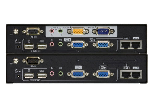 ATEN CE775 AV extender AV transmitter & receiver Black