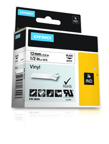 DYMO IND Durable Vinyl Labels - 12mm x 5,5m