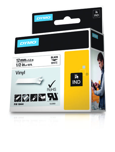 DYMO IND Durable Vinyl Labels - 12mm x 5,5m