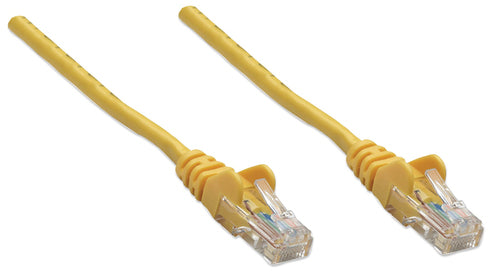 Intellinet Network Patch Cable, Cat5e, 3m, Yellow, CCA, U/UTP, PVC, RJ45, Gold Plated Contacts, Snagless, Booted, Lifetime Warranty