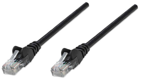 Intellinet Network Patch Cable, Cat5e, 5m, Black, CCA, U/UTP, PVC, RJ45, Gold Plated Contacts, Snagless, Booted, Lifetime Warranty