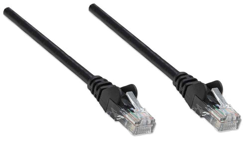 Intellinet Network Patch Cable, Cat5e, 5m, Black, CCA, U/UTP, PVC, RJ45, Gold Plated Contacts, Snagless, Booted, Lifetime Warranty