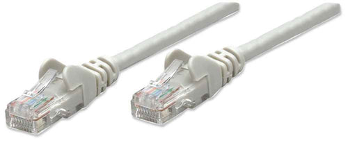 Intellinet Network Patch Cable, Cat6, 1.5m, Grey, CCA, U/UTP, PVC, RJ45, Gold Plated Contacts, Snagless, Booted, Lifetime Warranty