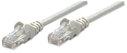 Intellinet Network Patch Cable, Cat6, 7.5m, Grey, CCA, U/UTP, PVC, RJ45, Gold Plated Contacts, Snagless, Booted, Lifetime Warranty