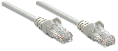 Intellinet Network Patch Cable, Cat6, 15m, Grey, CCA, U/UTP, PVC, RJ45, Gold Plated Contacts, Snagless, Booted, Lifetime Warranty
