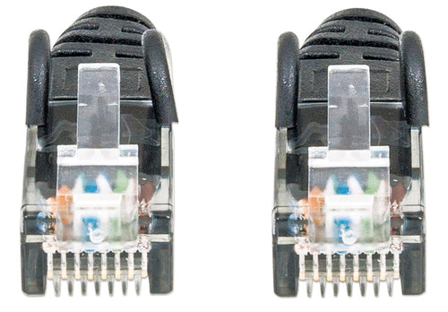 Intellinet Network Patch Cable, Cat6, 1.5m, Black, CCA, U/UTP, PVC, RJ45, Gold Plated Contacts, Snagless, Booted, Lifetime Warranty