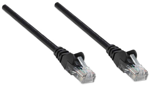 Intellinet Network Patch Cable, Cat6, 7.5m, Black, CCA, U/UTP, PVC, RJ45, Gold Plated Contacts, Snagless, Booted, Lifetime Warranty