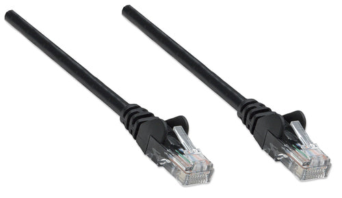 Intellinet Network Patch Cable, Cat6, 15m, Black, CCA, U/UTP, PVC, RJ45, Gold Plated Contacts, Snagless, Booted, Lifetime Warranty