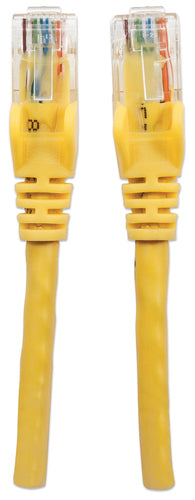 Intellinet Network Patch Cable, Cat6, 15m, Yellow, CCA, U/UTP, PVC, RJ45, Gold Plated Contacts, Snagless, Booted, Lifetime Warranty