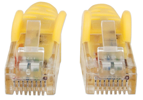 Intellinet Network Patch Cable, Cat6, 0.5m, Yellow, CCA, U/UTP, PVC, RJ45, Gold Plated Contacts, Snagless, Booted, Lifetime Warranty