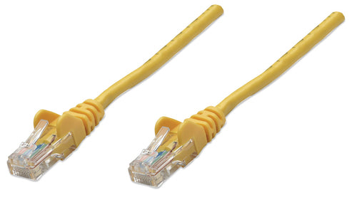 Intellinet Network Patch Cable, Cat5e, 7.5m, Yellow, CCA, U/UTP, PVC, RJ45, Gold Plated Contacts, Snagless, Booted, Lifetime Warranty