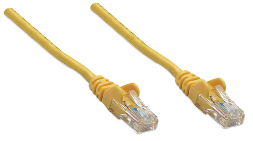 Intellinet Network Patch Cable, Cat5e, 7.5m, Yellow, CCA, U/UTP, PVC, RJ45, Gold Plated Contacts, Snagless, Booted, Lifetime Warranty