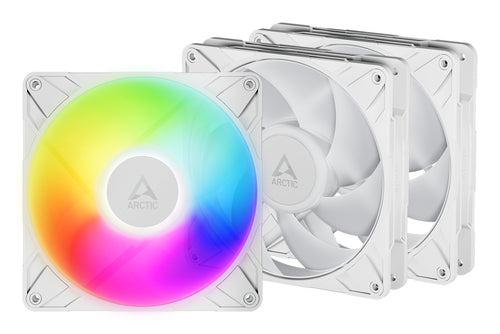 ARCTIC Freezer P14 Pro A-RGB (White) - 3 Pack 140 mm A-RGB PWM Fan with Cable Splitter