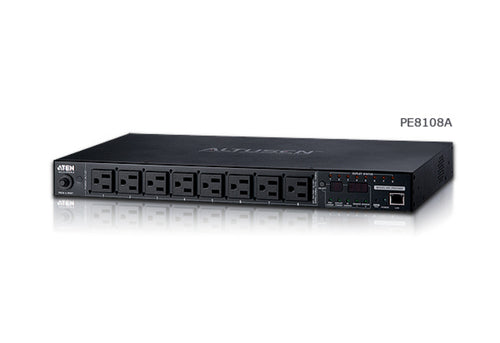 ATEN PE8108A power distribution unit (PDU) 8 AC outlet(s) 1U Black