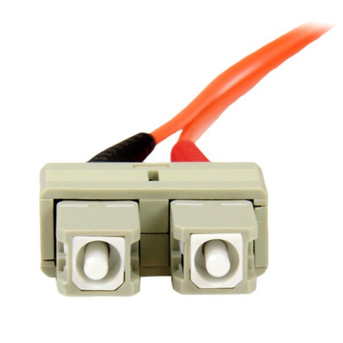 StarTech.com Fiber Optic Cable - Multimode Duplex 50/125 - OFNP Plenum - SC/SC - 2 m