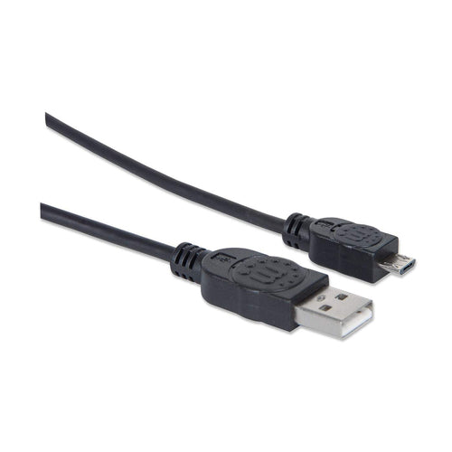 Manhattan 307161 USB cable USB 2.0 1 m USB A Micro-USB B 0.48 Gbit/s Black