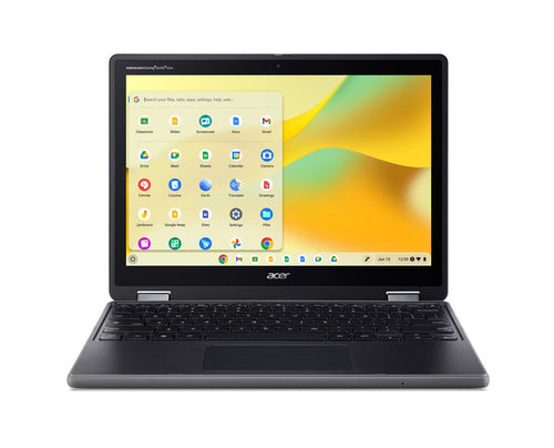 Acer Chromebook R857TN-C7D8NA Intel® N N150 31 cm (12.2") Touchscreen WUXGA 8 GB LPDDR5x-SDRAM 64 GB Flash Wi-Fi 7 (802.11be) ChromeOS Black